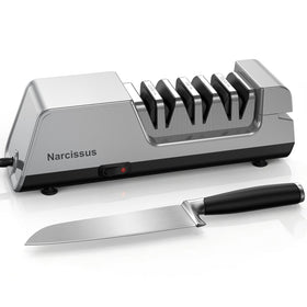 Narcissus S809 coarse stage diamond sharpener for quick edge repair on knives.