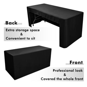 Nasitos wrinkle-resistant fabric for durable, reusable event setups.
