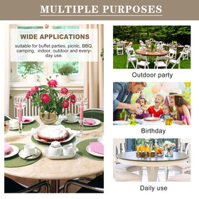 Nasitos 2-pack round tablecloths—great for multiple tables and events.