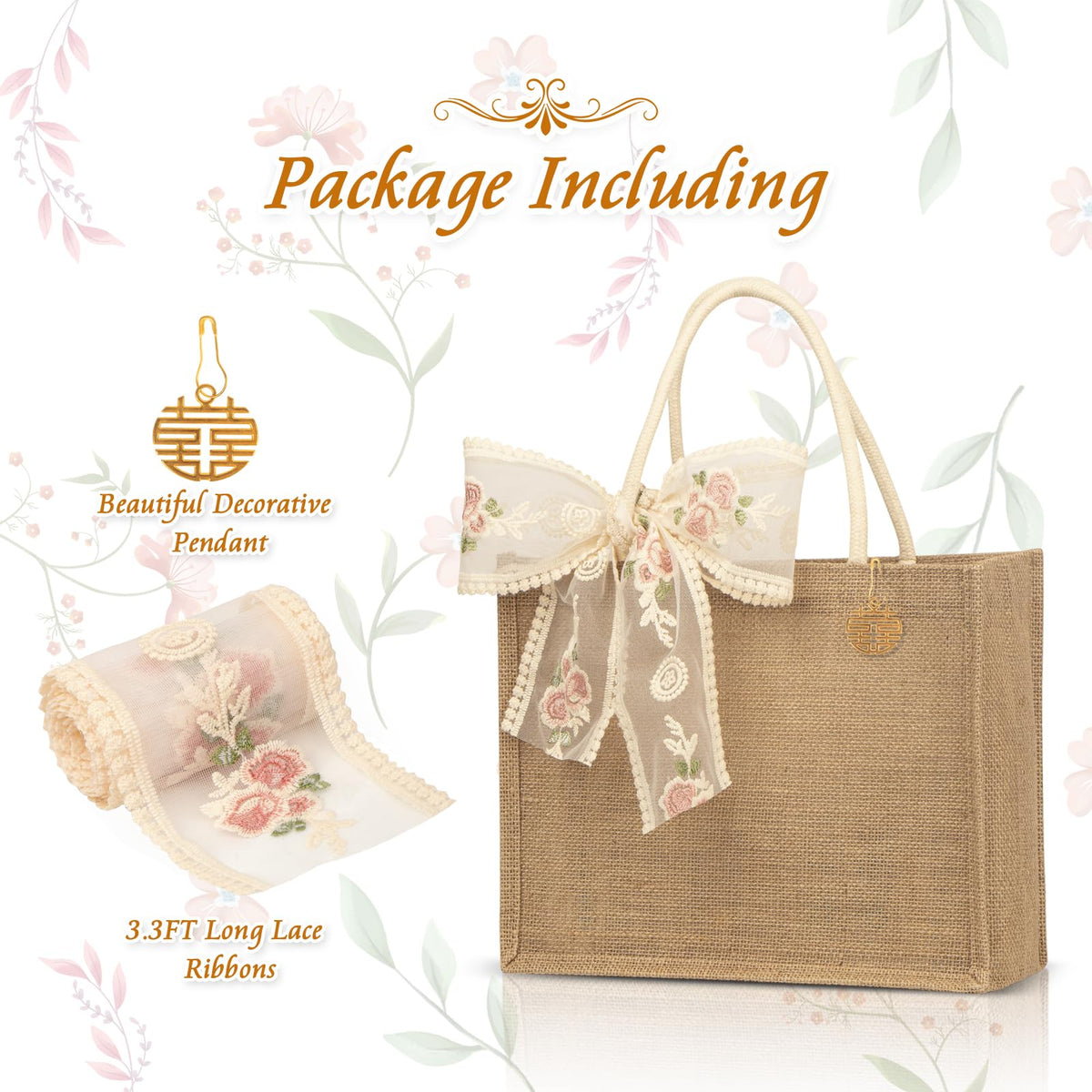 NatCasa DIY kit with ribbons and charms for customization.