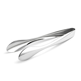 Natier premium stainless steel serving tongs 9-inch mirror finish for elegant dining.