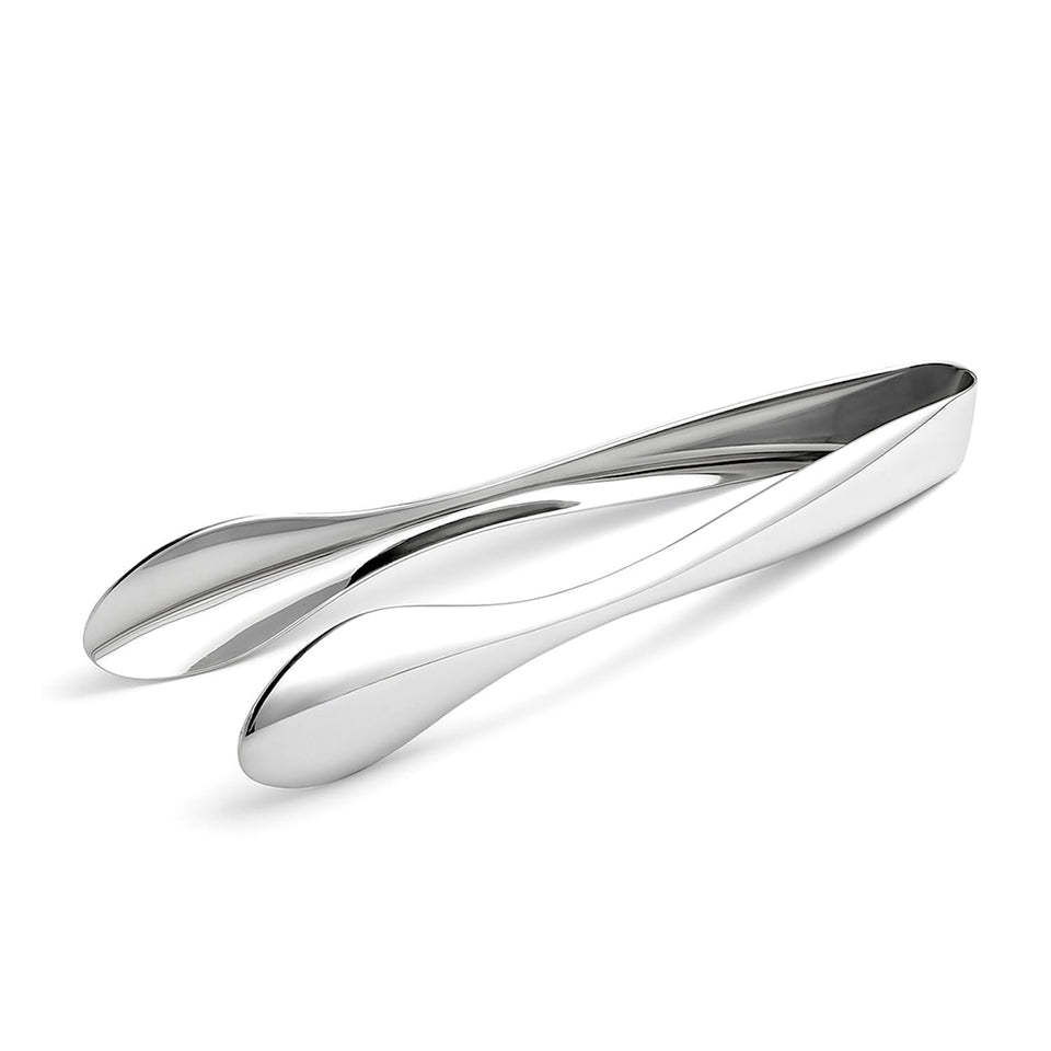 Natier premium stainless steel serving tongs 9-inch mirror finish for elegant dining.