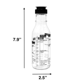 Natier salad dressing shaker lid showing leak-proof seal for freshness.