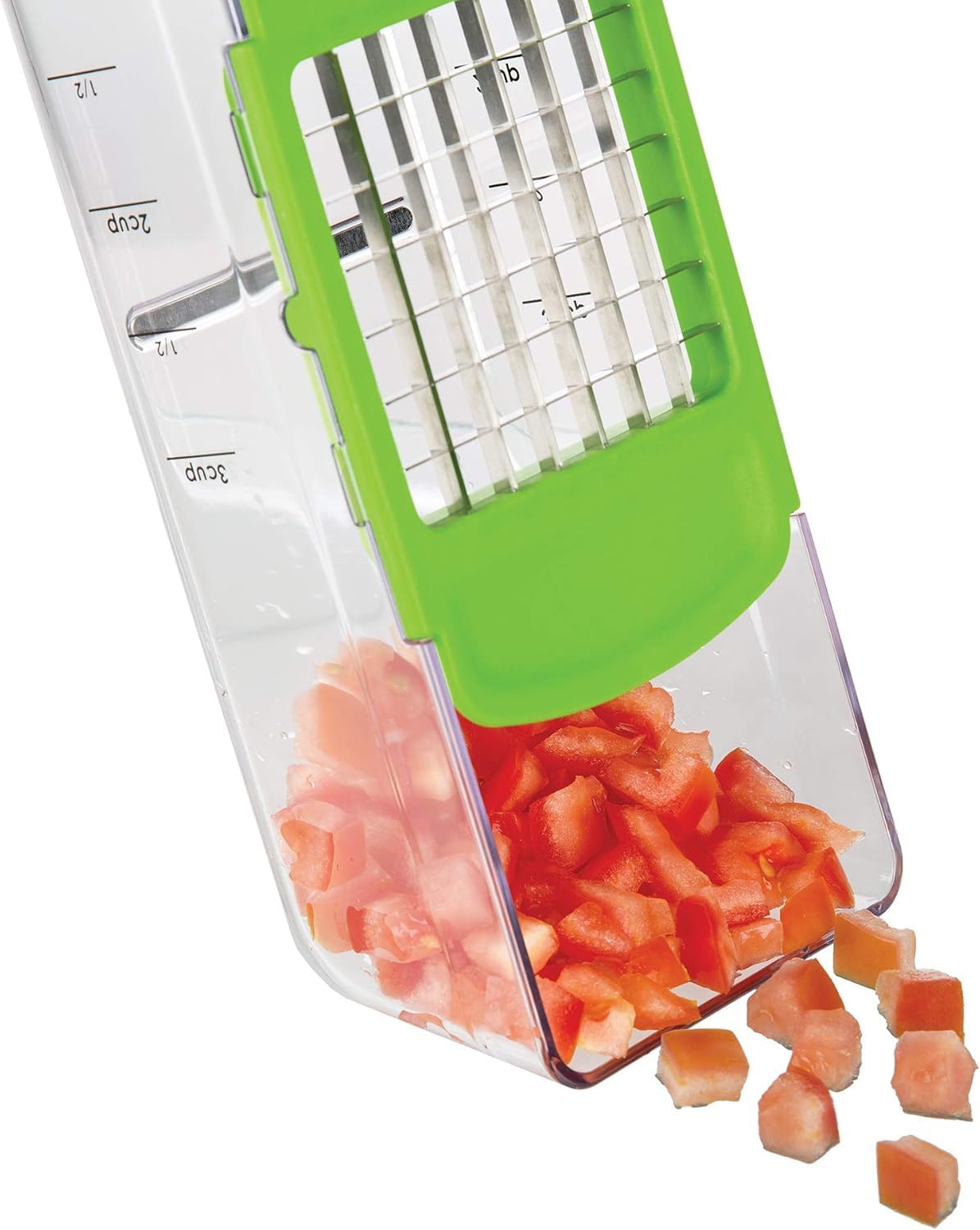 National Express Vidalia Chop Wizard Pro Max catch container doubles as a measuring cup.