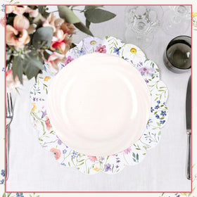 NatNarr 13-5inch disposable placemats for quick cleanups