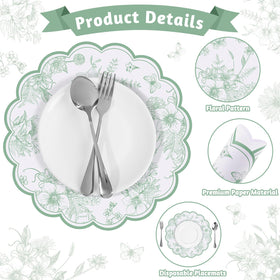 NatNarr 60-pack placemats keep tables clean during gatherings