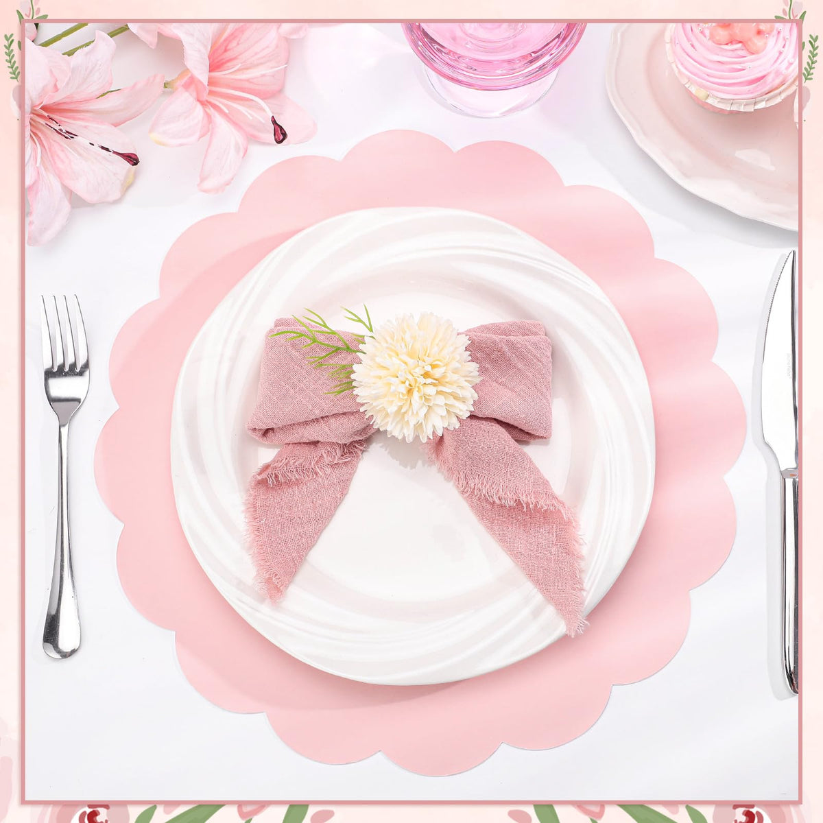 NatNarr disposable placemats for events to simplify cleanup