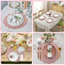 NatNarr 60pc placemats for family dinners and gatherings