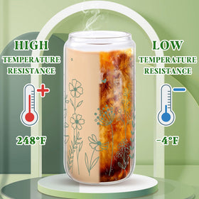 NatNarr glass cups with straws shown for daily use and reuse