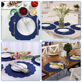 NatNarr 60-pack navy blue placemats enable quick setup and surface protection
