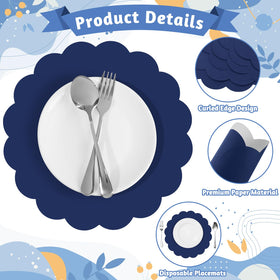 NatNarr thick, durable paper placemats resist tearing for busy banquets