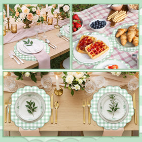 NatNarr 60 count placemats pack for large gatherings and stacks