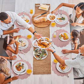 NatNarr party placemats for garden parties and celebrations