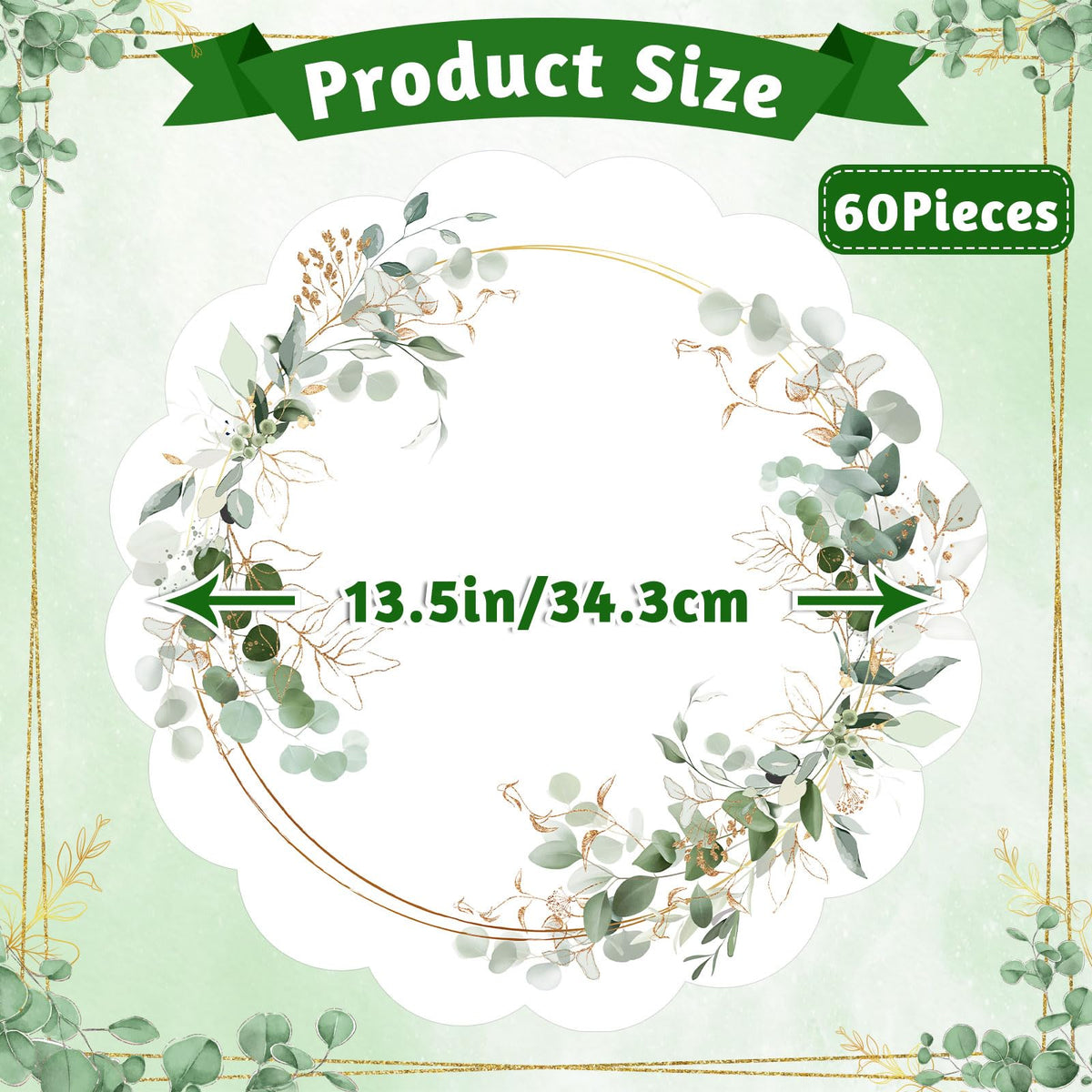 NatNarr scalloped-edge eucalyptus placemats add decorative flair to tables