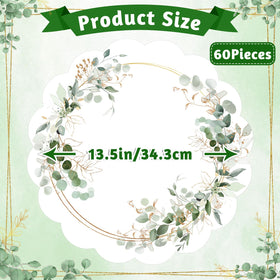 NatNarr scalloped-edge eucalyptus placemats add decorative flair to tables