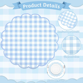 NatNarr scalloped edge placemat adds decorative charm to parties