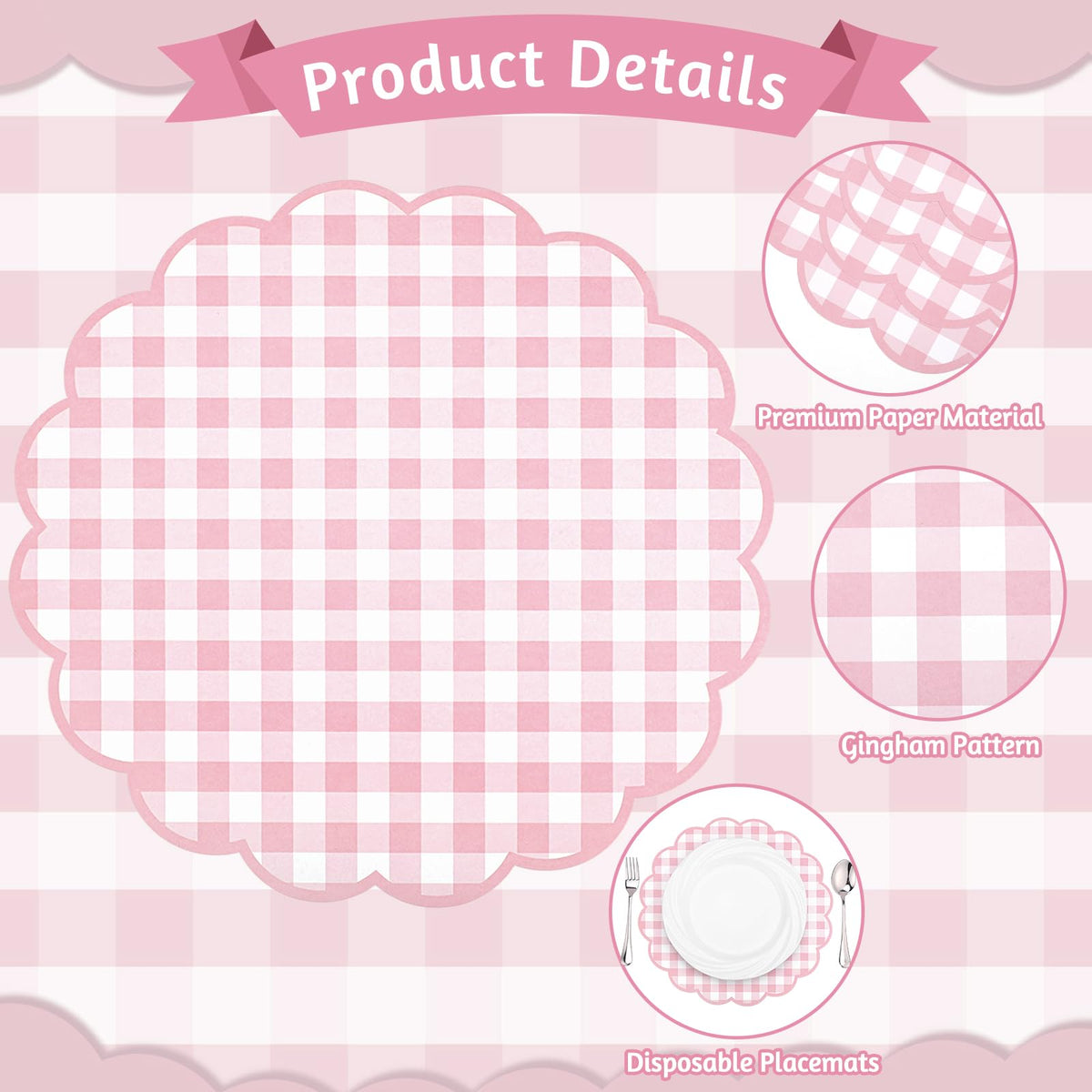 NatNarr thick, durable paper placemat guards tables from spills