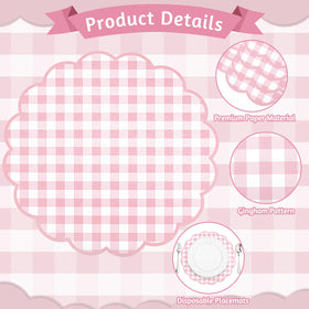 NatNarr thick, durable paper placemat guards tables from spills