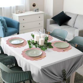 NatNarr wedding rose gold placemats elevate event decor