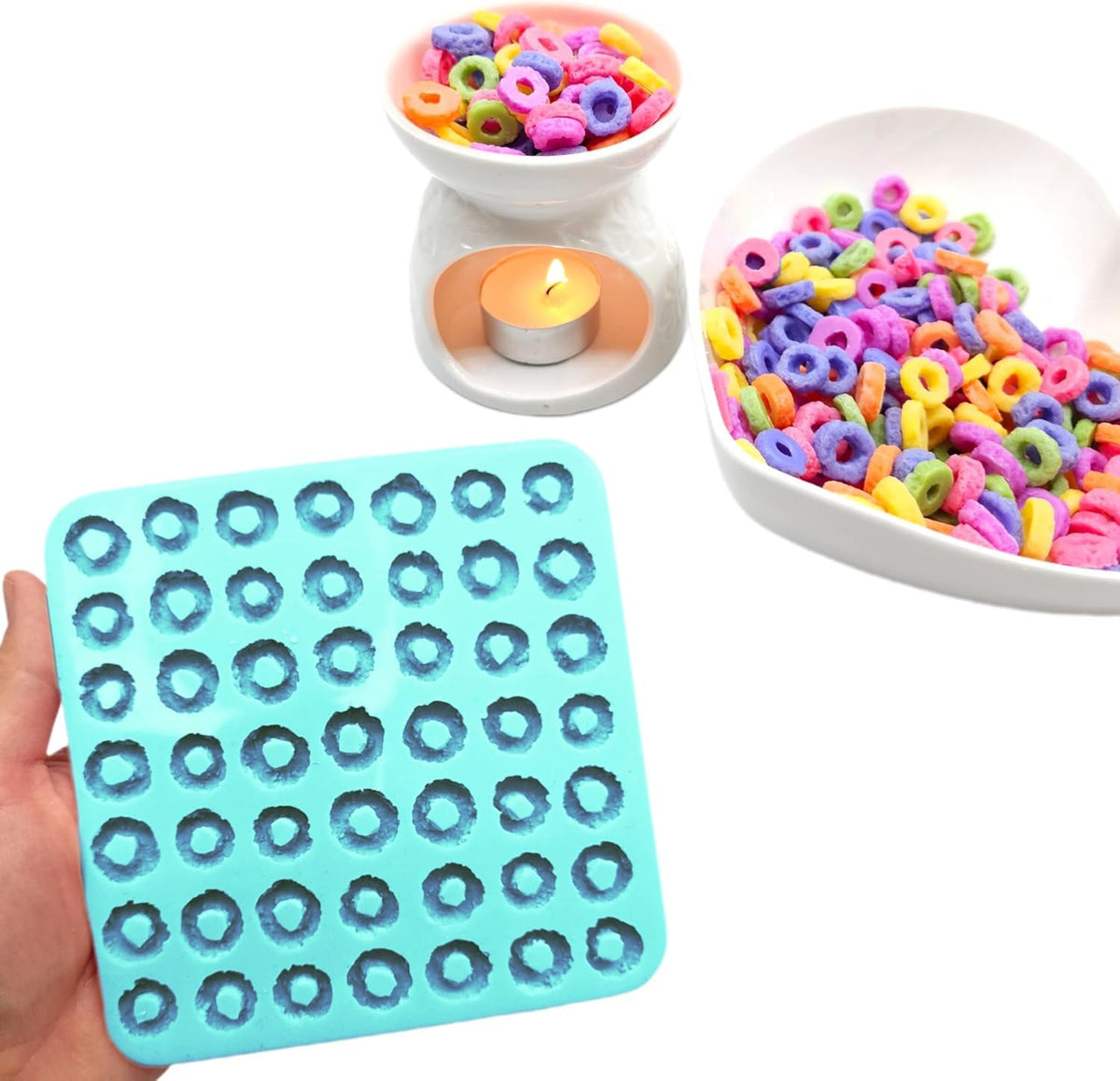 Natucraft Fruit Rings 49 cavity mold for versatile crafts and culinary projects