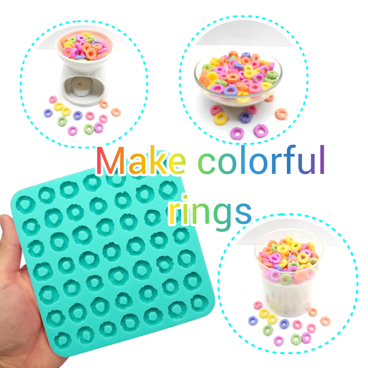 Natucraft Fruit Rings silicone flexible mold for easy release