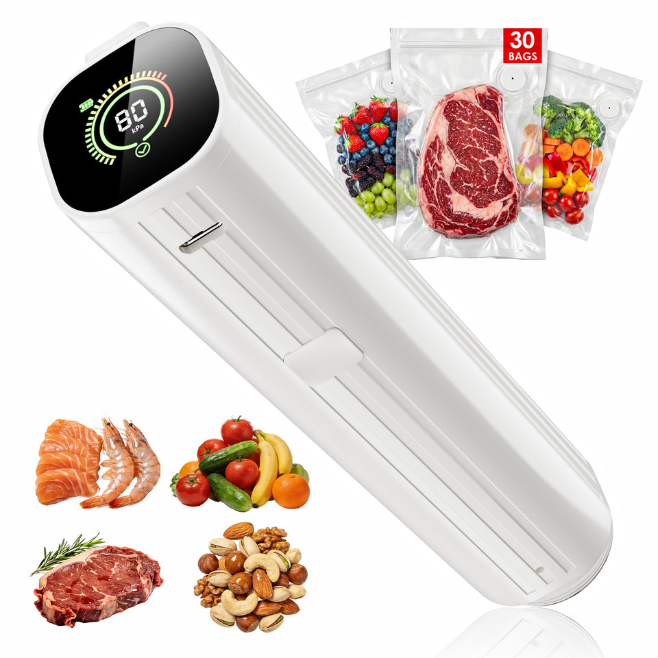 Natupo compact vacuum sealer front view for on-the-go freshness preservation