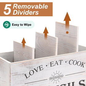 Natural Summertime removable center divider enables easier corner cleaning.