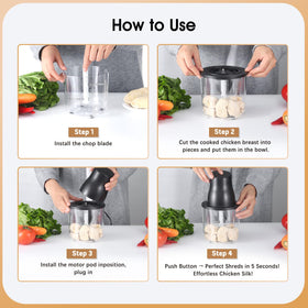 NAUQUOHZ 1.5L bowl capacity suitable for small to medium batches.