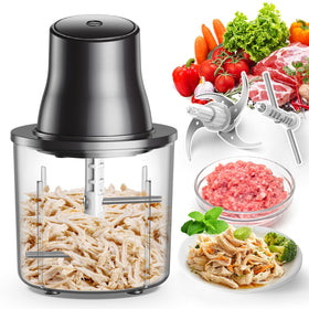 NAUQUOHZ 2-in-1 front view shows compact design ideal for quick meal prep.
