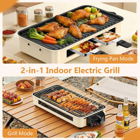 NAUQUOHZ smokeless technology highlights cleaner indoor cooking with reduced smoke.