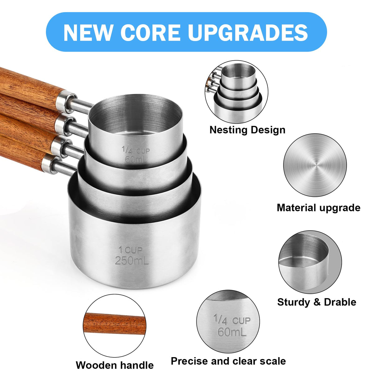 Navona one-third cup scoop for portion control in small portions