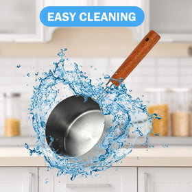 Navona stainless steel measuring spoon with wood handle for durability and comfort