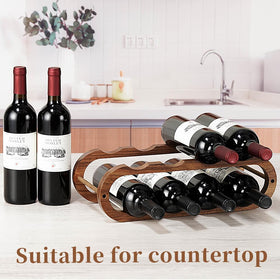 Navtcow decorative wood stand adds rustic-modern style to any room
