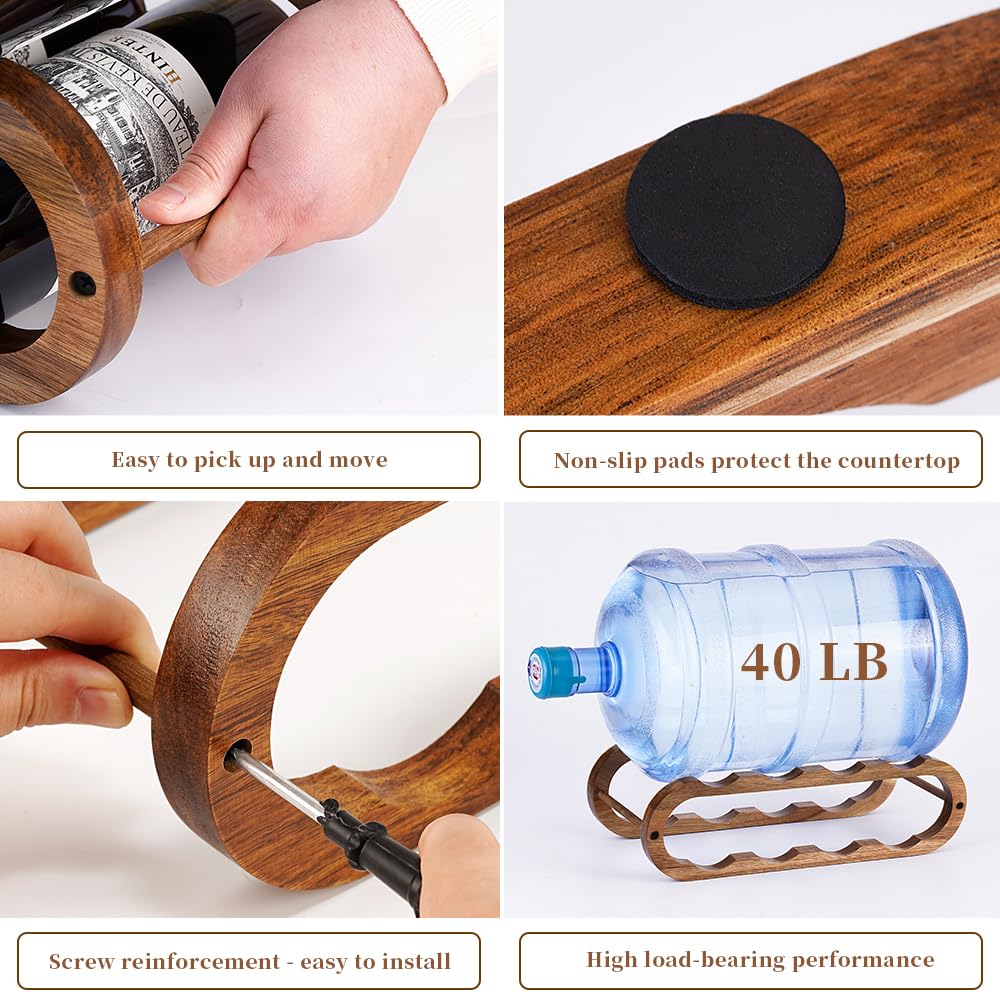 Navtcow water bottle organizer clears counter clutter and improves reach