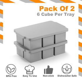 Nax Caki silicone ice cube mold 2-pack ideal for chilling whiskey.
