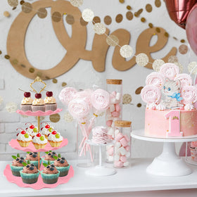 NAXIHOPT baby shower decor displaying treats and snacks.