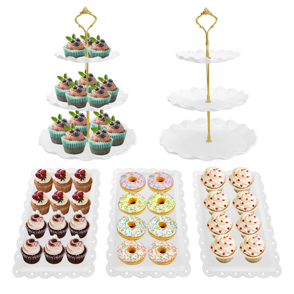 NAXIHOPT dessert table display set main view for elegant parties.