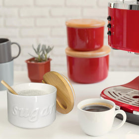 NAXIHOPT sugar bowl on a tidy countertop setup for everyday use.