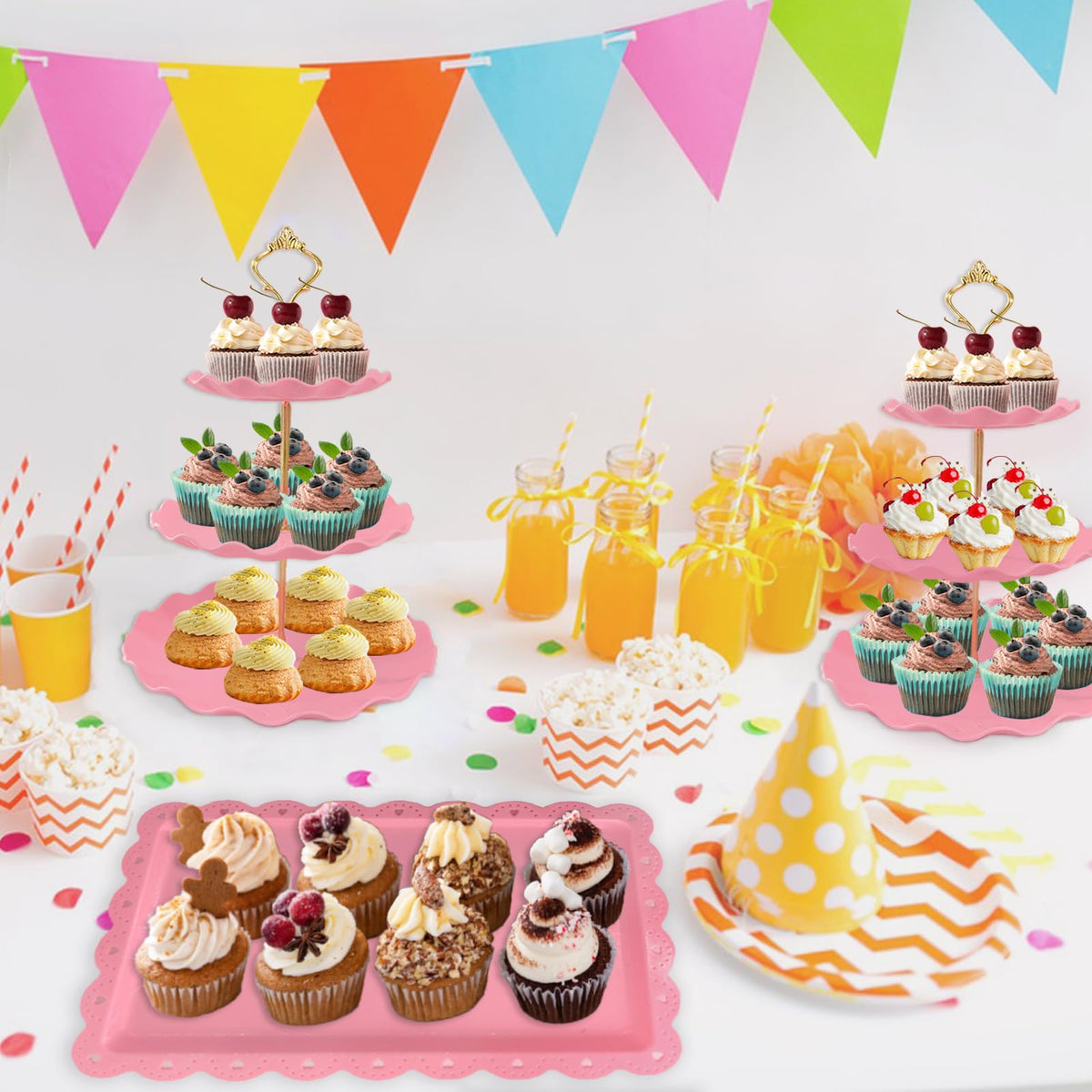 NAXIHOPT dessert table setup suited for weddings and showers.