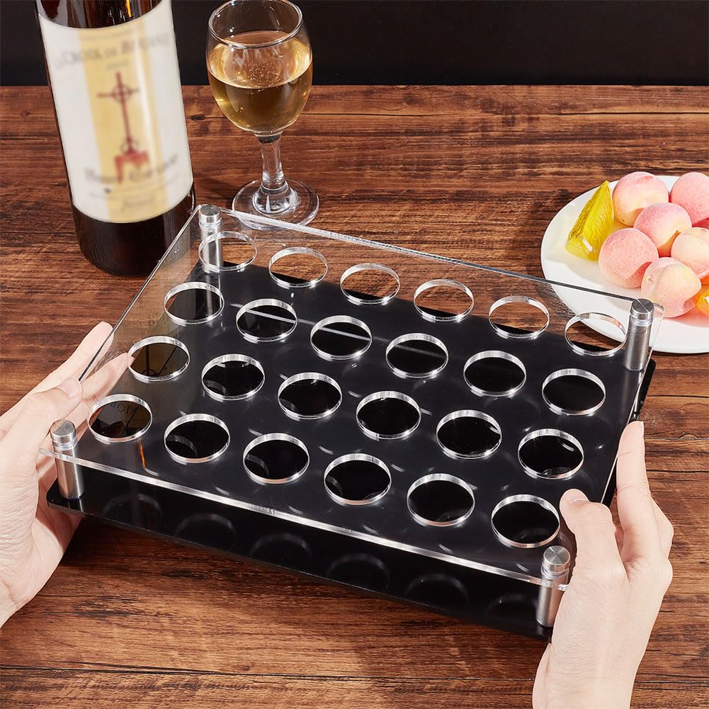 NBEADS multi-purpose glass cup holder fits whiskey teacups and beer glasses