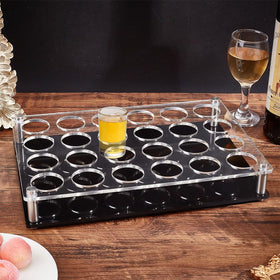 NBEADS restaurant service tray keeps drinks stable during transport