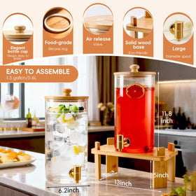 NBNSTHV transparent glass body highlights drinks and portion visibility