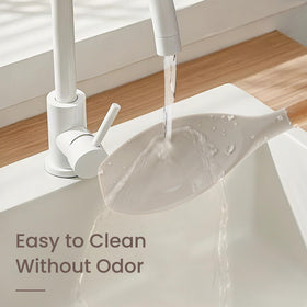 NCUE silicone spoons and tongs suitable for non-stick cookware.