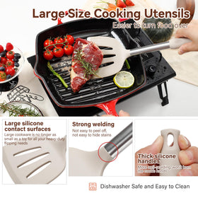 NCUE thickened silicone head designed to protect cookware and enhance comfort.