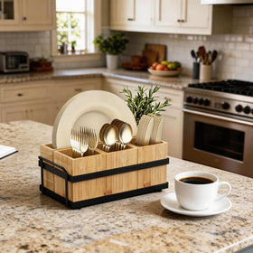 Neaclynn silverware caddy offers versatile storage for home and office.