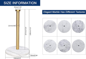 NearMoon standing towel holder end-cap design prevents towel jumps.