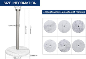 NearMoon towel holder features a large end cap to prevent tearing