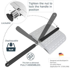 neatNuseful pizza peel beveled edge eases sliding dough in and out of the oven