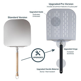 neatNuseful pizza peel foldable and lockable handle for compact storage