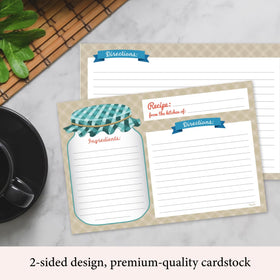 Neatz Mason Jar Recipe Cards rustic design adds charm to gifting and sharing.